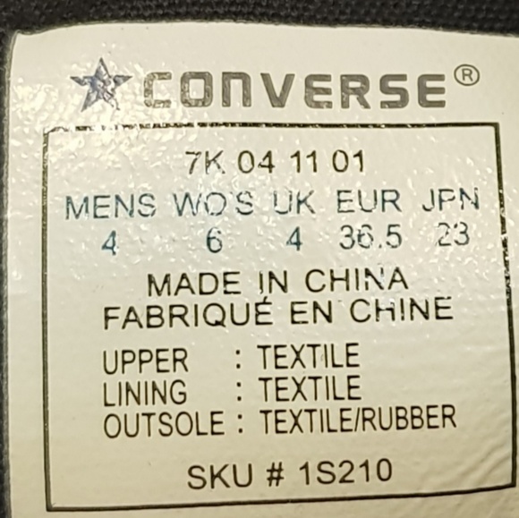 RED CONVERSE/UPPER TEXTILE/LINING TEXTILE/OUTSOLE - Picture 6 of 6